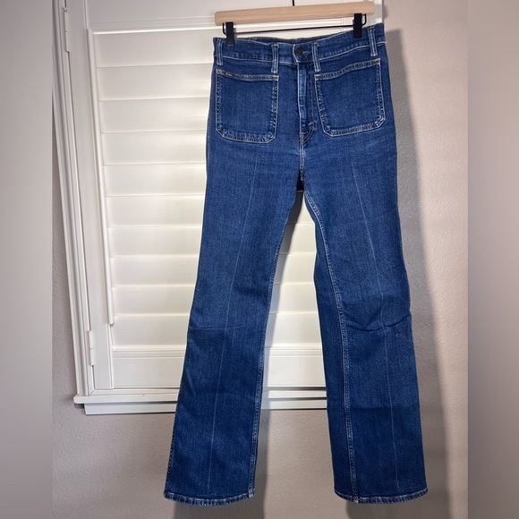 Polo Ralph Lauren Jenn Flare Denim Jeans in Dark Indigo Size 29 - Picture 4 of 14